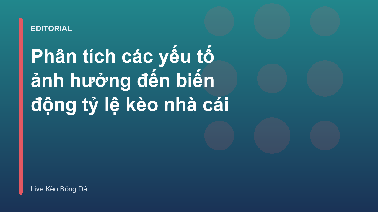 Biểu đồ minh họa biến động tỷ lệ kèo nhà cái
